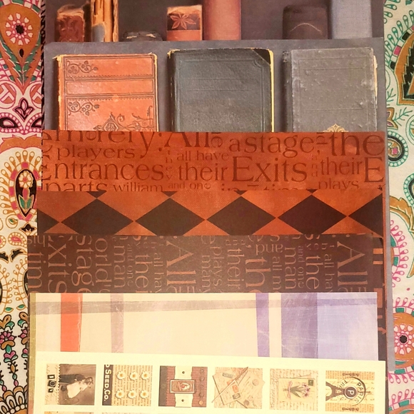 Lot of 80 12x12 scrapbooking paper various styles - Picture 5 of 8